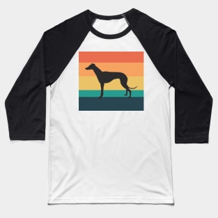 Greyhound Dog Vintage Sunset Baseball T-Shirt